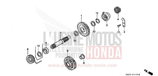 KICK STARTER SPINDLE CR250RT de 1996